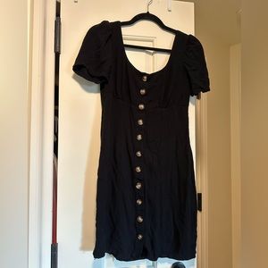 Express Black Size Small Button-Up Dress (Like New!)